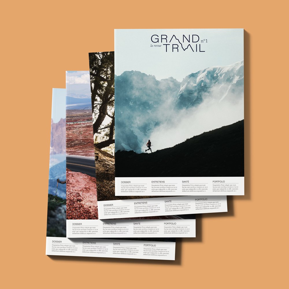 Pile de 4 revues GRAND TRAIL